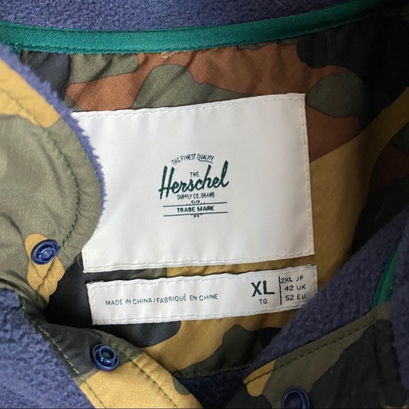 Herschel Supply Co Fleece Jacket Mens Size XL - Picture 5 of 9
